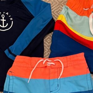 Lot of toddler boy swimwear